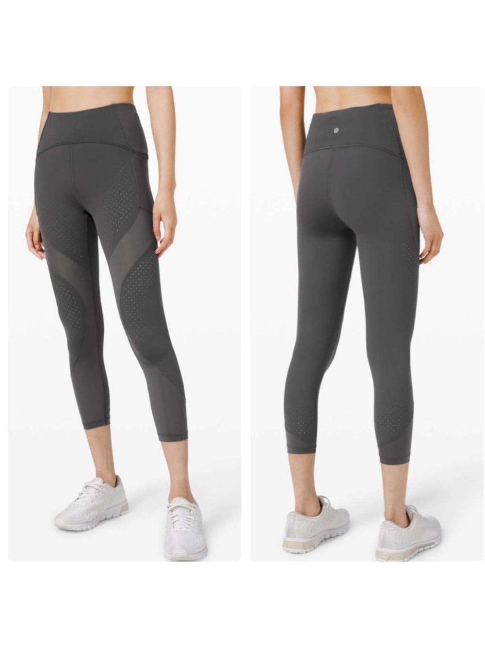Lululemon Uncovered Strength High-Rise Crop 23" Graphite Grey 4